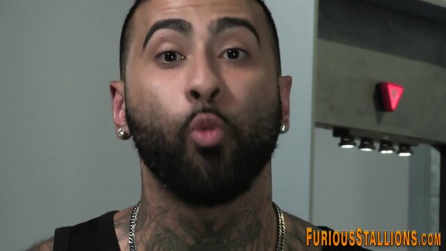 Hairy big dick dude fucks stud in ass