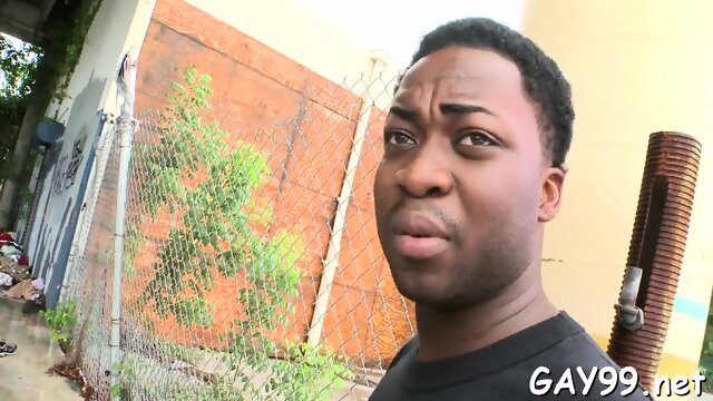 Hot white & black gay sex