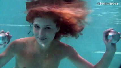 redhead, tight pussy, sister swimming, babe