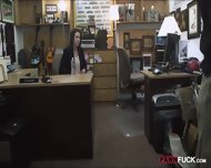 Customers Wife Let The Pawn Man Fuck Her In The Backroom