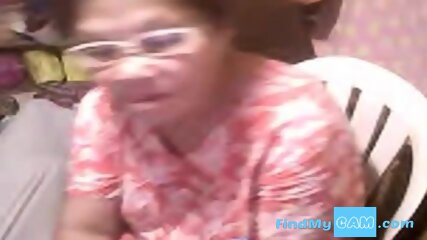 flashing granny, webcam, homemade, asian