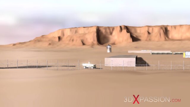Lesbian Sex In Area 51. A Horny Blonde Gets Fucked By A Female Android
