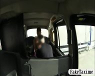 Huge Boobs Blonde Customer Pussy Nailed In The Backseat