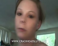 Real Crackhead Hooker Sucking On Cock