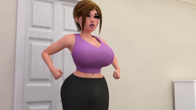 Petite blonde daughter fucks her busty mom with her big futa cock | Transgender Family Roleplay Animation (Eng Dubbed)