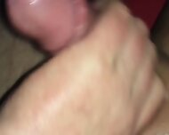 Chubby boy get slow cumshot from uncut small cock very close
