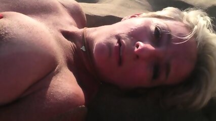 beach, blonde, big boobs, big tits