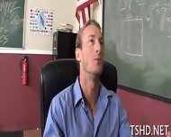 Schoolgirl Receives Dick