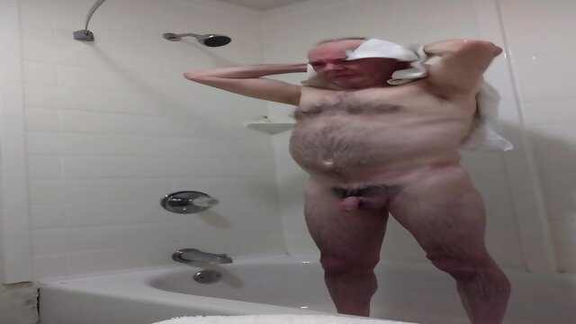 Grandpa Caught On Hidden Cam In Bathroom - EPORNER