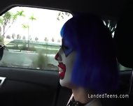 Stranded Teen Clown Fucked In Public Pov