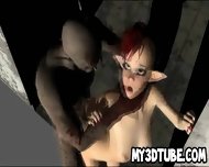 Foxy 3d Cartoon Elf Babe Gets Fucked By A Goblin