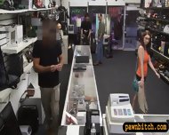Babe In Glasses Fucked At The Pawnshop To Earn Money