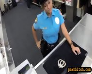 Huge Boobs Police Officer Pawns Her Pussy And Fucked
