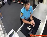 Latina Policewoman Flashing Bigass For Cash