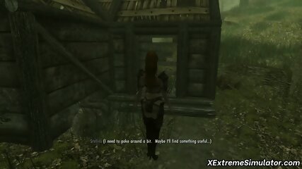 Skyrim threesome sex lesson regarding MILF