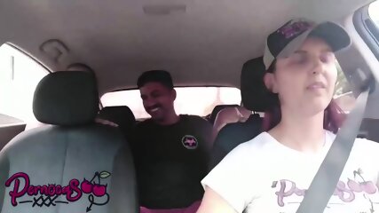 Slutty Latinas Crowded Car Sex While Driving