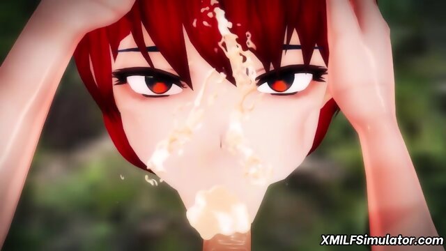 3D hentai teenie riding big dick