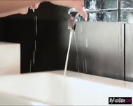 Teen Maria Plays With Her Pussy On Her Bathroom Sink