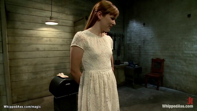 Ginger lesbian slave ass whipped