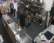 Ebony Gym Trainer Banged By Pervert Pawn Man At The Pawnshop