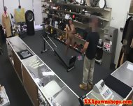 Pawnshop Ebony Sucking Dick After Working Out