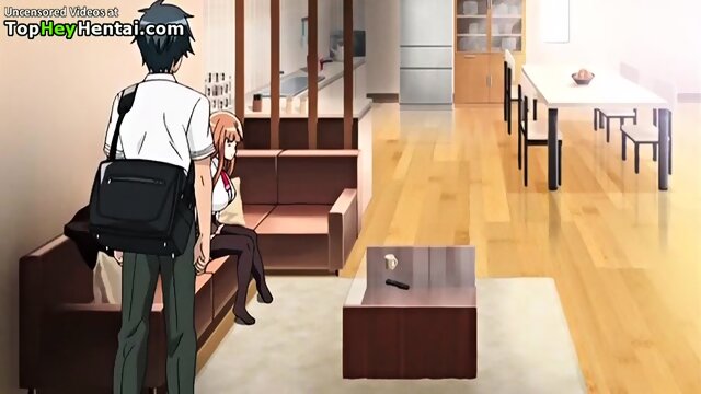 Horny student has sex with busty hot girl