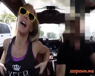Blonde Bimbo Sells Her Car And Gets Fucked At The Pawnshop