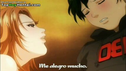 Hentai hot woman has sex with younger guy