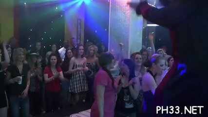 Tons Of Group Sex On Dance Floor
