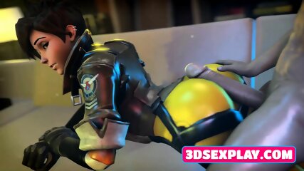 Overwatch 3D Tracer With Petite Pussy Gets Hard Fucks
