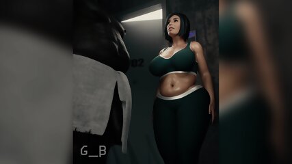 Fat Ashley Obtient Bbc (animation Avec Son)