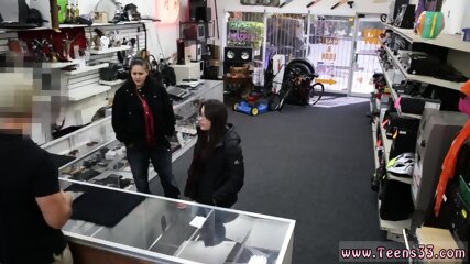 natural tits, pawn shop, teen, blowjob