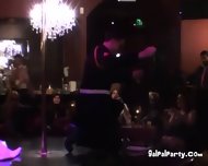 Male Stripper In Strip Club Dancing Many On Lookers