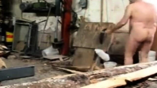 grandpa in a sawmill