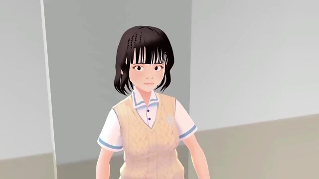 Toyota Nono Anime girl introduce herself with japanese uniform.ãupskirtã