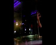 Real stripper gets lets customer finger her for 5$ on stage.
