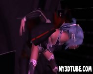 Neon Haired 3d Babe Getting Fucked By A Monster