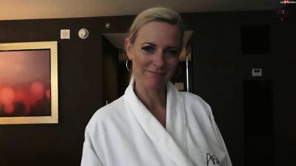 role play, milf, german, cumshot