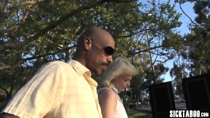 Big Ass Blonde MILF Alice Frost Deepthroated By A Perverted Black Stepdad