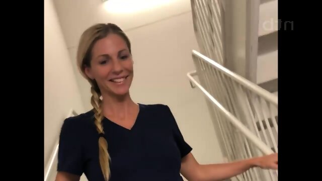 Boss Visits The Sexy Nurse in Hospital s Bathroom