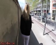 Babe Rides Cock In Public