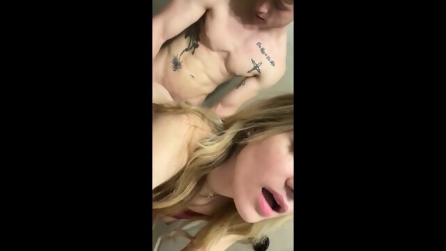 18 YEAR OLD FUCKS MY TIGHT PUSSY IN THE BATHROOM