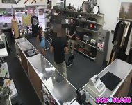 Buff Girl Gets The Big D At The Pawnshop