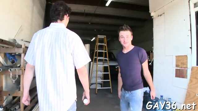 Tight gay anal is fucked