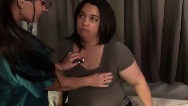 Nurse Humps Her Special Girl Client From Behind