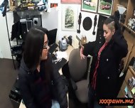 Two Girls Try To Steal At The Pawnshop And Get Pounded
