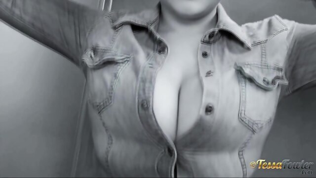 (Original and Other Multiples) Tessa Fowler Bursting Out Of Her Jean Shirt â Made with Clipchamp