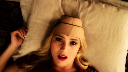 blonde, red lips, hd porn 1080p, Kaylee Evans