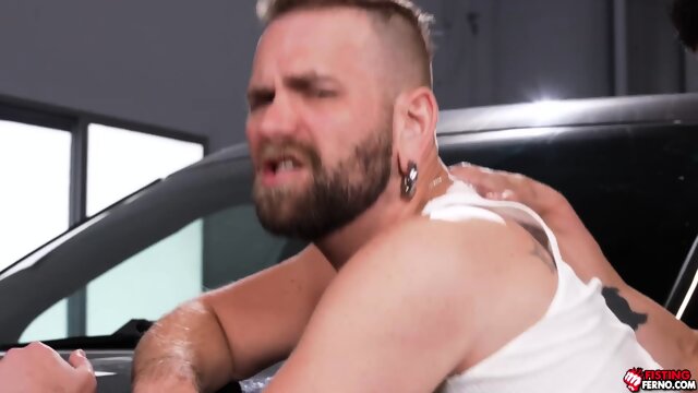 Mechanic needs something bigger to enter his garage
