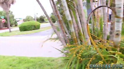 Blonde Teen Old Guy Outdoor And Ginger Head First Time Poke Man Go!